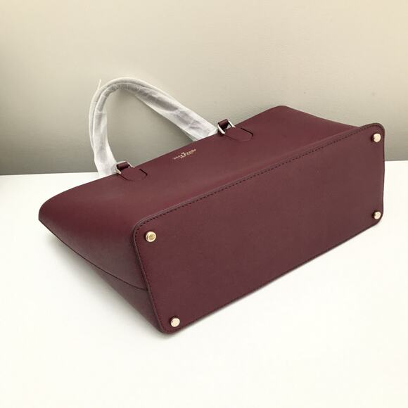 Kate Spade Laurel Way Medium Dally Tote Bag Purse Saffiano Leather Blackberry - Picture 5 of 8